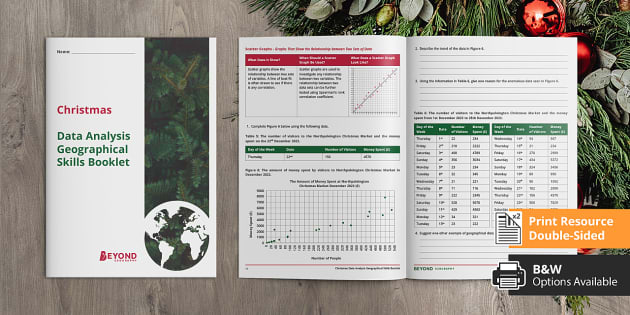 Christmas Data Analysis Geographical Skills Booklet  Beyond