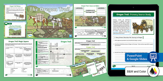 Oregon Trail Teaching Pack For 3rd 5th Grade teacher Made 