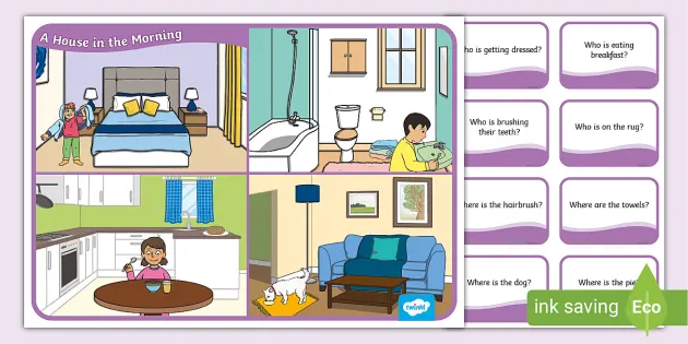 wh questions worksheets picture scenes teacher made