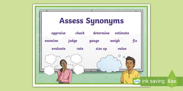 Assess Synonyms Word Mat (teacher made) - Twinkl