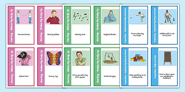 Sensory Circuits Flashcards KS2 (professor Feito) - Twinkl