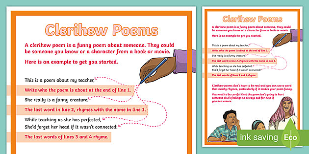 Clerihew Poems Display Poster (teacher made) - Twinkl