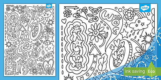 Mindfulness Colouring Book Covers - Twinkl South Africa