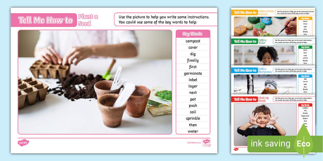 KS1 Tell Me How To... Instructional Writing Inspiration Pack