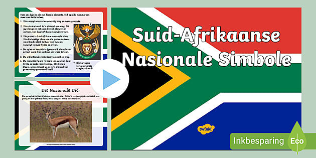 Suid Afrikaanse Nasionale Simbole Powerpoint Teacher Made 2143