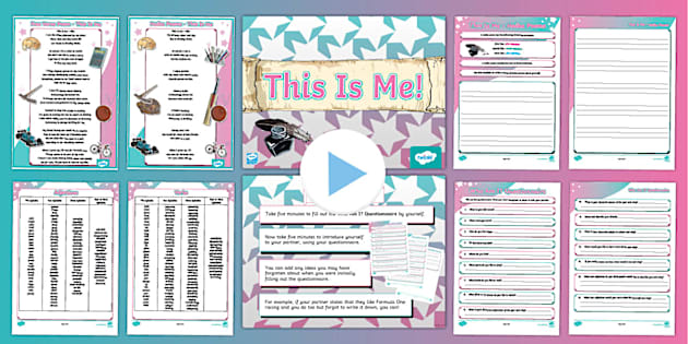 KS2 This Is Me! Poetry Writing Activity Pack - Twinkl