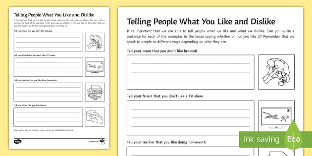 likes-and-dislikes-in-different-contexts-worksheet-worksheet