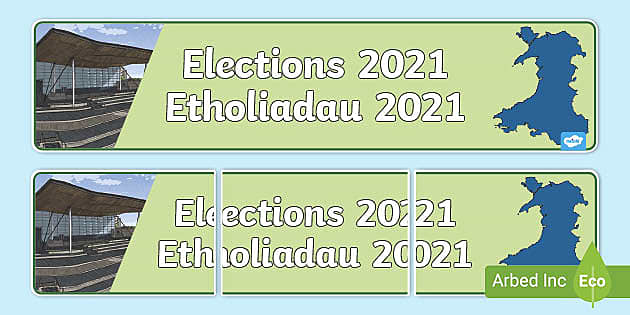 Senedd Election 2021 Display Banner Bilingual Resource