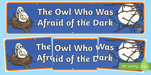 The Owl Who Was Afraid of the Dark Display Banner - Twinkl