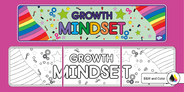 Growth Mindset Banner Educational Resources Twinkl USA