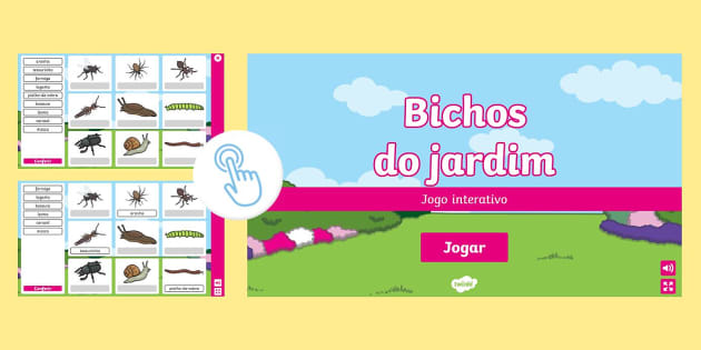 Bichos do Jardim – Jogo Interativo (teacher made) - Twinkl