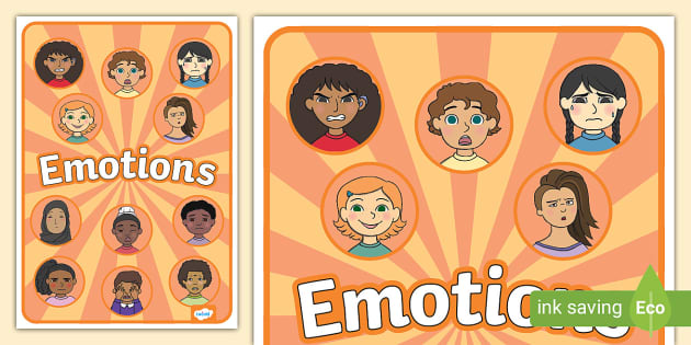 Emotions Display Poster (teacher made) - Twinkl