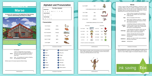 Māori Funeral/Tangihanga Booklet - Te Reo Māori Introduction