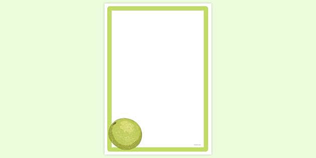FREE! - Simple Blank Melon Page Border | Page Borders | Twinkl