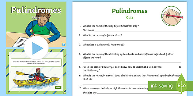 palindromes-quiz-activity-pack-palindromes-twinkl