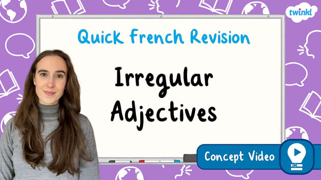 👉 Irregular Adjectives | KS2 French Concept Video