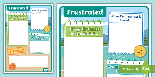 Frustrated Writing Template - Twinkl