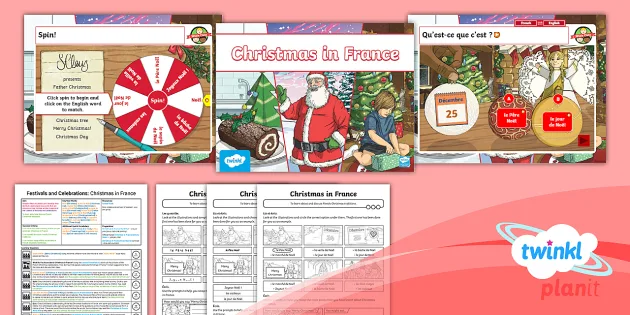 French Christmas Reading Comprehension on la Bûche de Noël by FLE avec MmeD