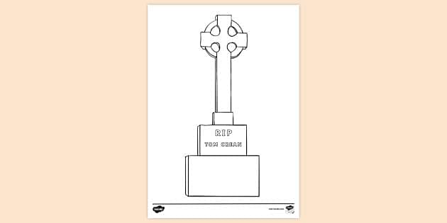 FREE! - Tom Crean Grave Colouring | Colouring Sheets