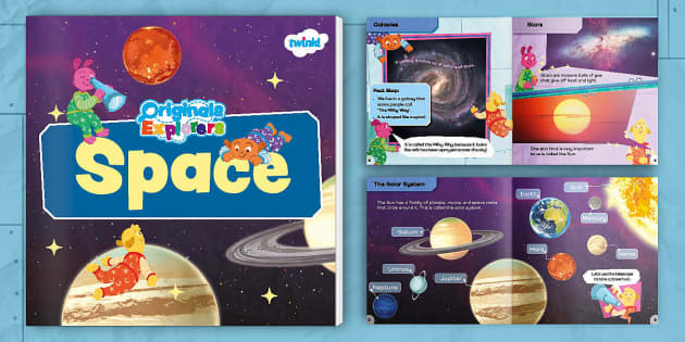Sticker Book: Space Rockets Planets Icons Blank Sticker Book for
