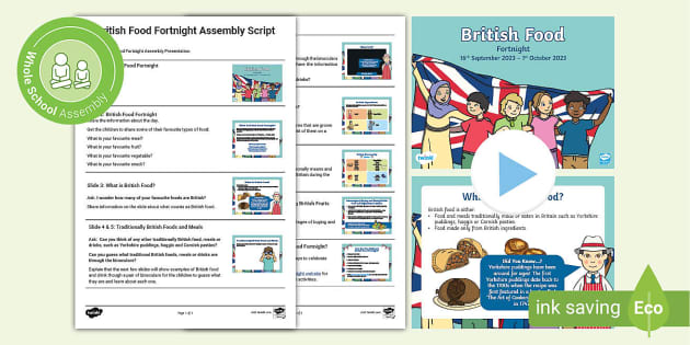 British Food Fortnight Assembly Pack (teacher made) - Twinkl