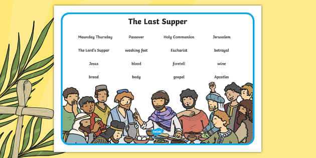 Free Printable Last Supper Word Search Free Printable Last Supper Word Search