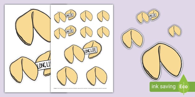 Fortune Cookies Craft Paper - Paper Craft Activity - Twinkl