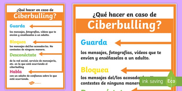 New Cartel ¿qué Hacer En Caso De Ciberbullying 1787