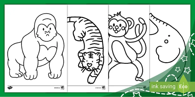 Wild Animal Coloring Book for adults. Relaxing & Calming activity: Exotic  Animal Adult Coloring Book Lion, Tiger, Elephant & other Exotic Animals No  s (Paperback)
