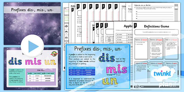 PlanIt Y3 SpaG Lesson | Prefix Lesson Plan - Twinkl image.