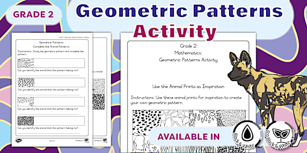 Geometric Numbers Math Grade 2 - Mathematics: Geometric Patterns - Activity
