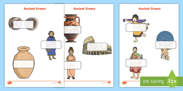 Editable Self Registration Labels Ancient Greece Twinkl