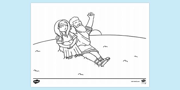 samson and delilah bible coloring pages