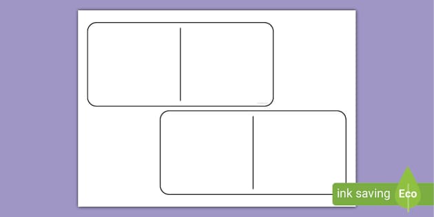 Blank Giant Doubling Dominoes Template - Twinkl