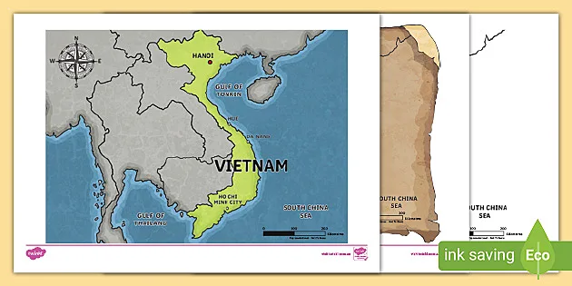 Vietnam Map Pack Teacher Made