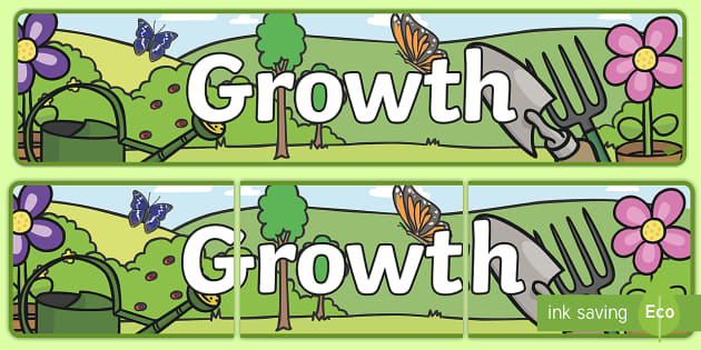 Growth Display Banner (teacher made) - Twinkl