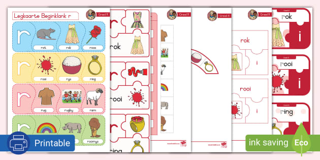 Legkaarte R-Klank (Teacher-Made) - Twinkl