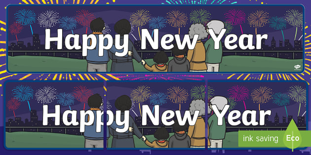 Happy new year 2017 printable banner Happy New Year Banner | Display Resources (teacher made)