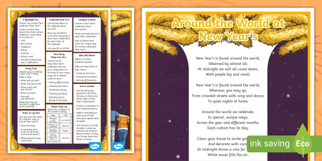 6 Elementary Texts to Read about New Years Around The World