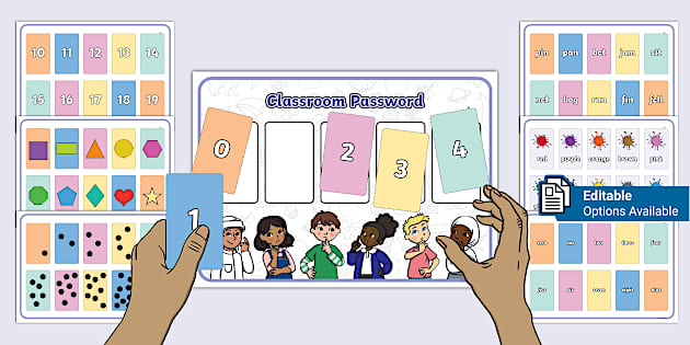 Kindergarten Password of the Day Teacher Resource Pack