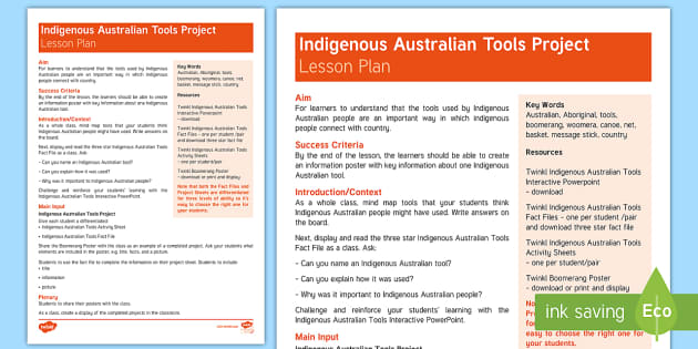 indigenous-australian-tools-project-lesson-plan-twinkl