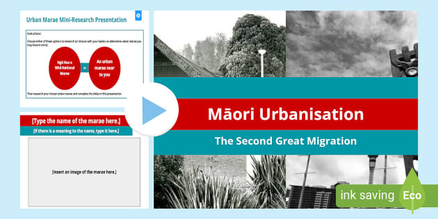 Māori Urbanisation - Urban Marae Digital Presentation