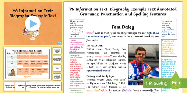 biography introduction example ks2