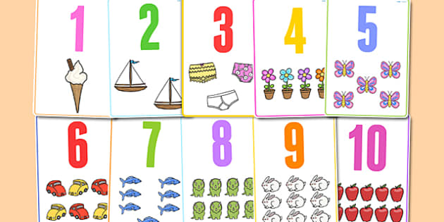 number picture flashcards to 30 esl number resources