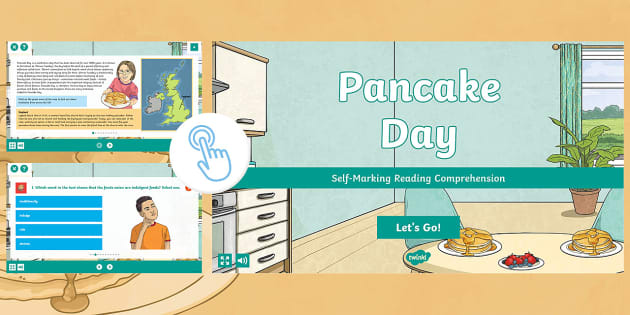 * NEW * Pancake Day Self-Marking Differentiated Reading 