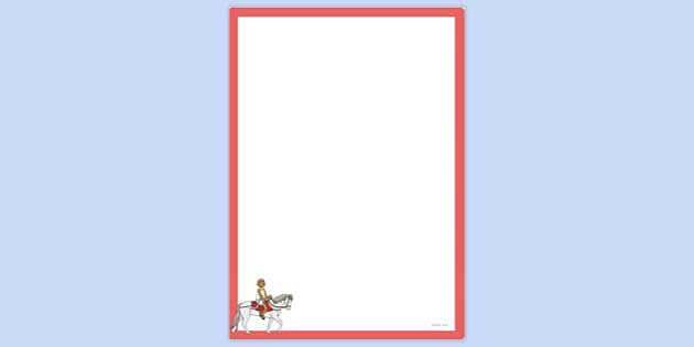 FREE! - Horseman Page Border | Page Borders | Twinkl