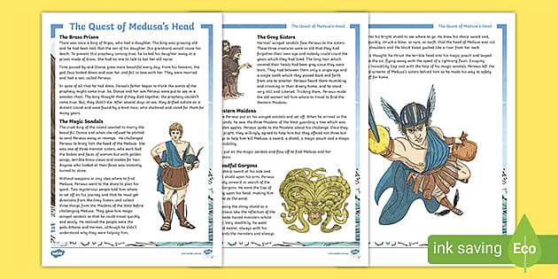 Medusa Ancient Greek Myths For Kids (teacher made) - Twinkl