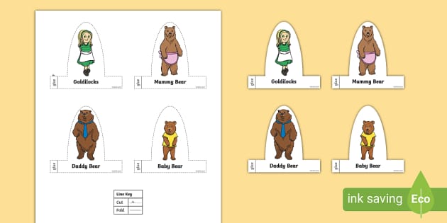 goldilocks-and-the-three-bears-finger-puppets-twinkl