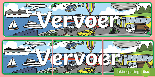 Vervoer Vertoonbanier (Hecho por educadores) - Twinkl