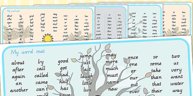 Winter Themed KS1 Word Mat (teacher made) - Twinkl